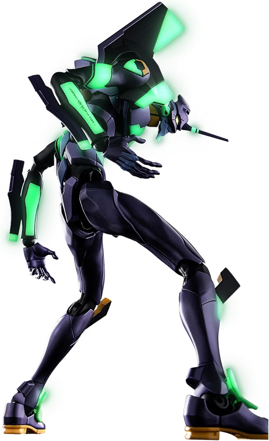 BLOKEES - Ultra Action Edition - Legacy Edition - Evangelion Unit 01 - Build Kit | 17 Cm Evangelion Unit-01 Model Kit, Highly Articulated, Fluorescent Prepainted Finish, Rifle and Accessories, Display Base